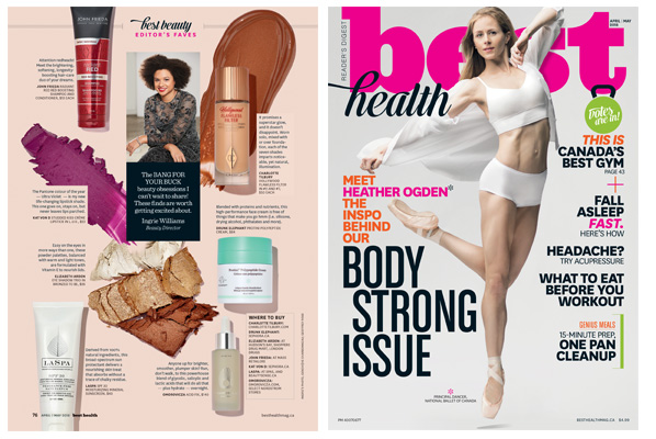 LASPA SPF30 was featured in May/June issue of Best Health, Best Beauty - Editor's Faves story